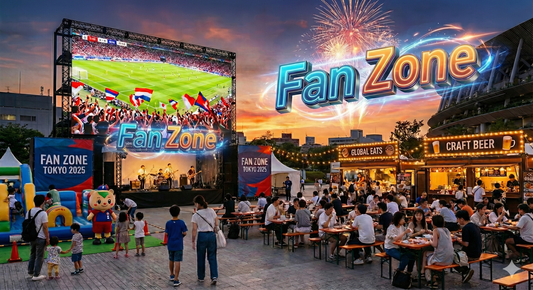 FIFA World Cup 2026 Fan Zone 観戦エリアイメージ