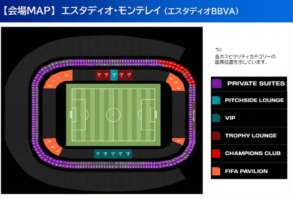 JTBワールドカップ観戦ツアーの案内イメージ