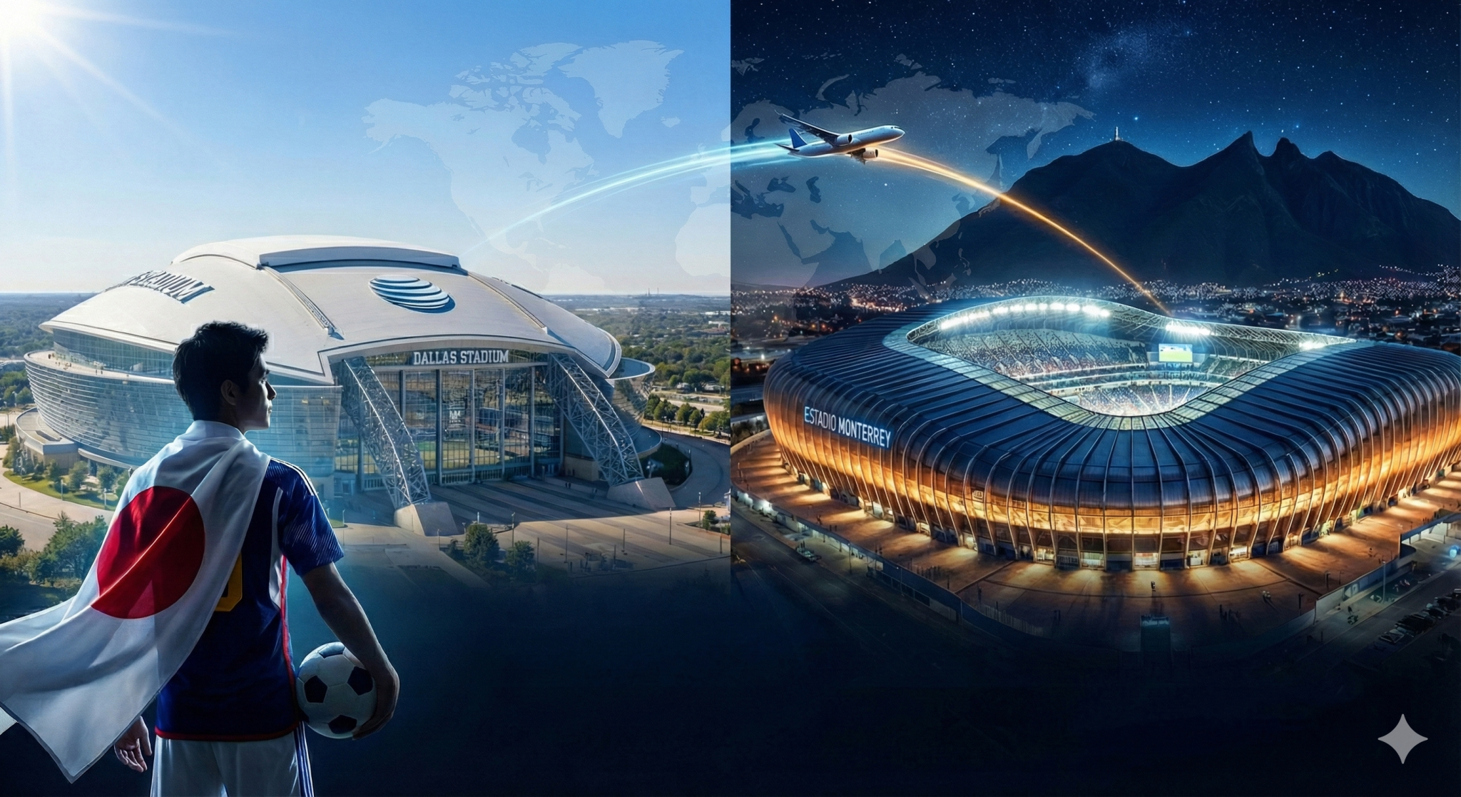 W杯2026 日本代表日程決定 東京福岡往復感覚の移動距離