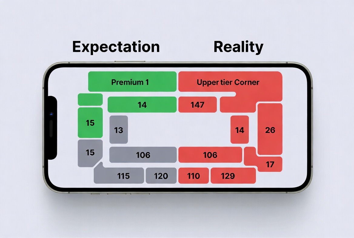 The Gap Between Expectations and Reality for Category 1 Tickets